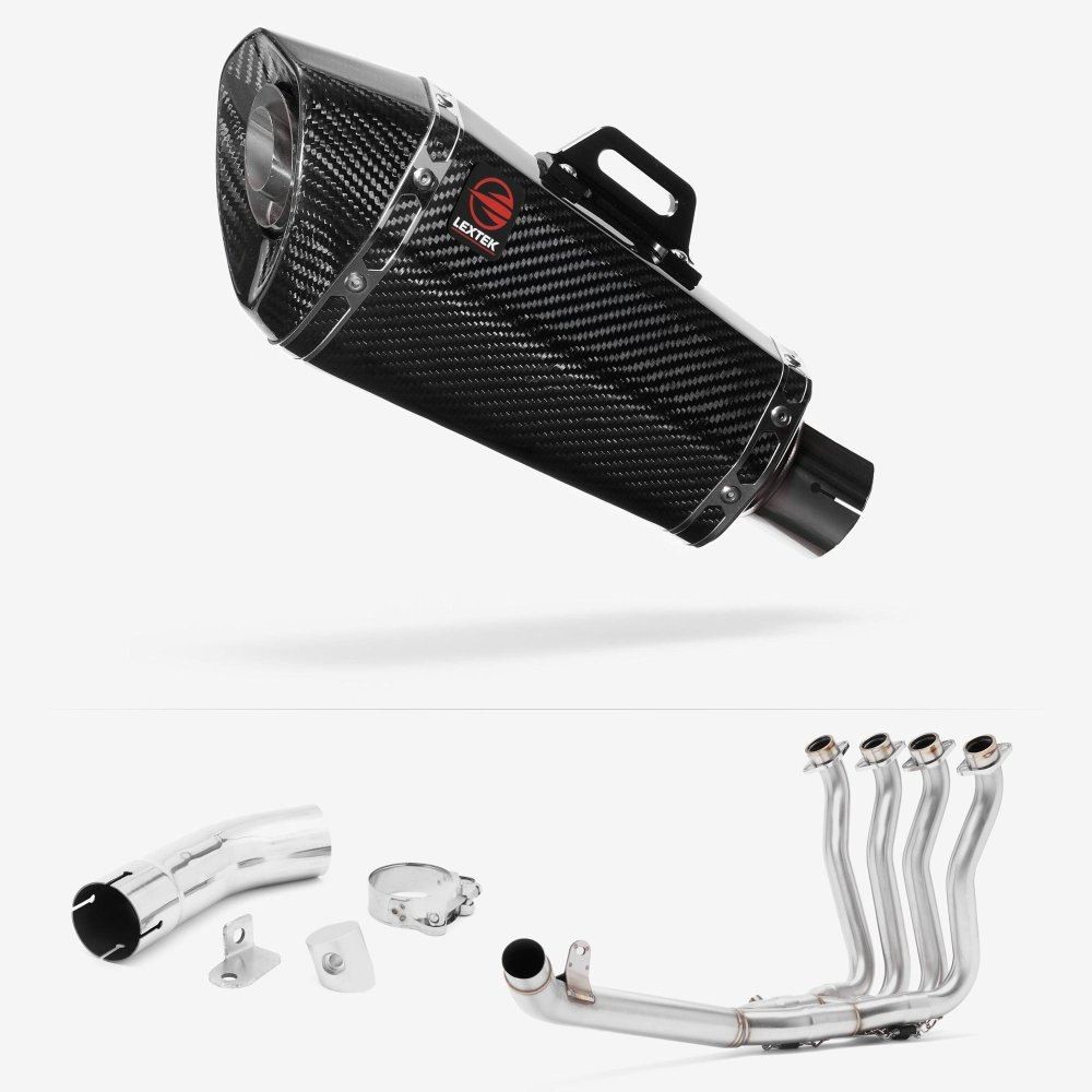 Lextek XP8C Exhaust 210mm with Link Pipe for Suzuki GSX-S 1000 F (15-20)