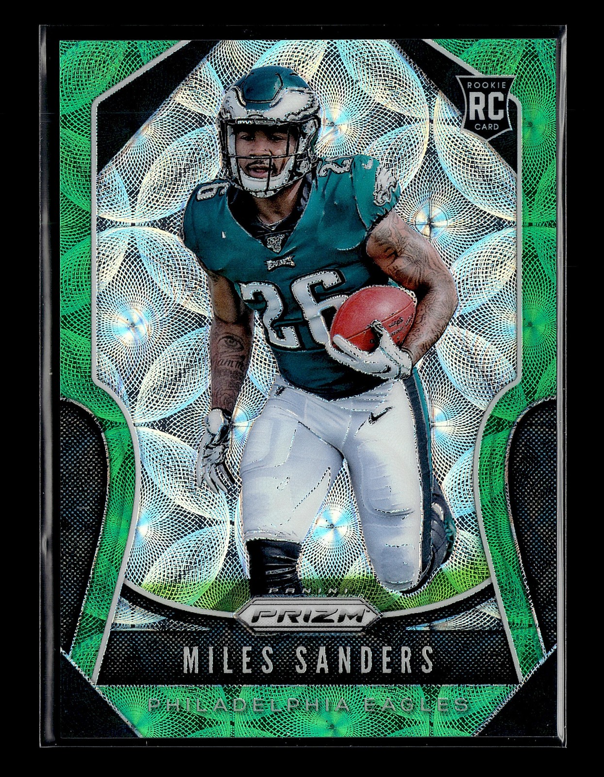 2019 Panini Prizm Miles Sanders Green Scope #326 #/75