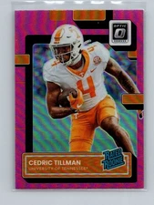 2023 Panini Chronicles Draft Picks #21 Cedric Tillman  Optic R Rookies Pink