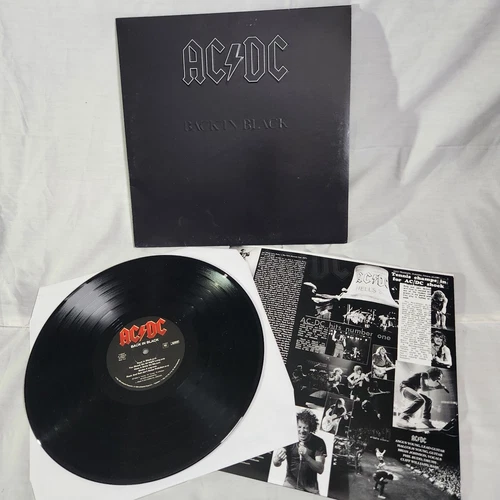 AC/DC - Back in Black Vinyl Record Album 180 Gr LP