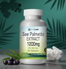 Saw Palmetto Extract Capsules 1200mg Per Serving - Ship from USA