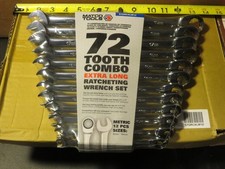 Matco 12-pc. Extra Long  Ratcheting 72 Tooth Combo Wrench Set Metric New