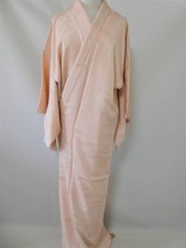 Kimono Japan Orange Plain Color Used Size 154.5cm Japan