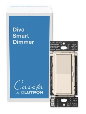Lutron Caseta Diva Smart Dimmer - DVRF-6L-WH - NEW Open Box- Low Shipping Fee