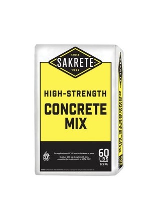 HEAVY DUTY Sakrete 60 Lb. High-Strength Concrete Mix WE SHIP OVERSEAS