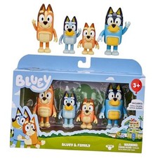 Bluey Family Figure Pack of 4, Robust Poseable Character 2 - Bluey  Family