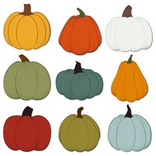 108 Pcs Pumpkin Cutouts Paper Fall Classroom Bulletin Board Decoration Autumn...