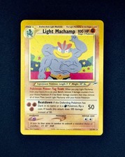 Light Machamp 25/105 Rare Neo Destiny Pokemon Unlimited Near Mint Miki Tanaka