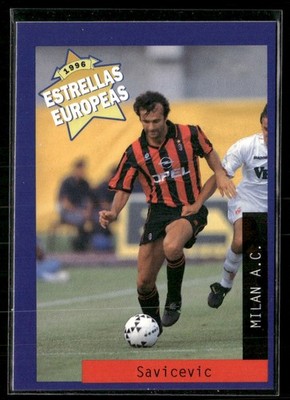 1996 Panini Estrellas Europeas Dejan Savicevic (Crease) AC Milan #95