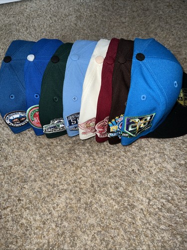 Hat Club Fitted 7 3/8 - Lot Of 8 Brand New Hats Never Worn Crossover Cereal Ice