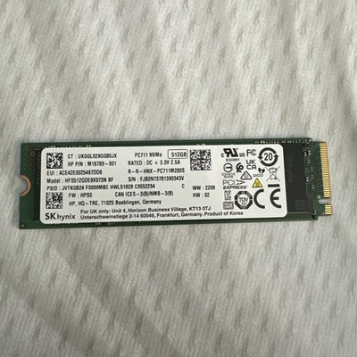 SK Hynix PC711 512GB M.2 2280 NVMe SSD 98% Health