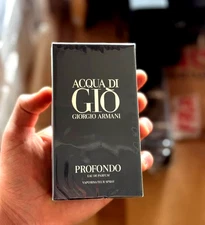 Giorgio Armani Aqua Di Gio Profumo Eau De Perfume 4.2oz Spray for Men - NEW