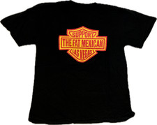 Maglietta Red & Gold Nation Bandidos Support Fat Mexican Las Vegas taglia Large