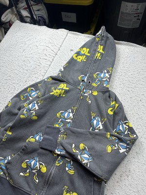 Vintage Men's Volcom Full Zip Ryan Sheckler AOP Skate Hoodie Sz S