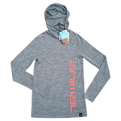Animal Herren Merino Blend Base Layer Hoodie Grau Logo Größe S Power Top 