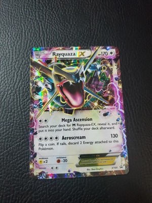 🔥Pokémon TCG Rayquaza EX XY69 Black Star Promo Card (Shiny) Holo