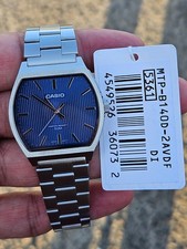 Casio MTP-B140D-2AVDF   Blue Dial   Stainless Steel   50M Water Resistant   Orig