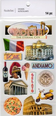 Rome: Pompeii, 3D scrapbook stickers, 4x7'' - Recollections #665820