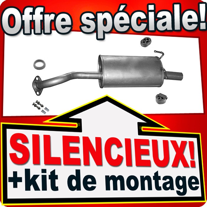 Silencieux arrière HONDA CR-V III 2.0 i-VTEC pot d'échappement inox de rechange
