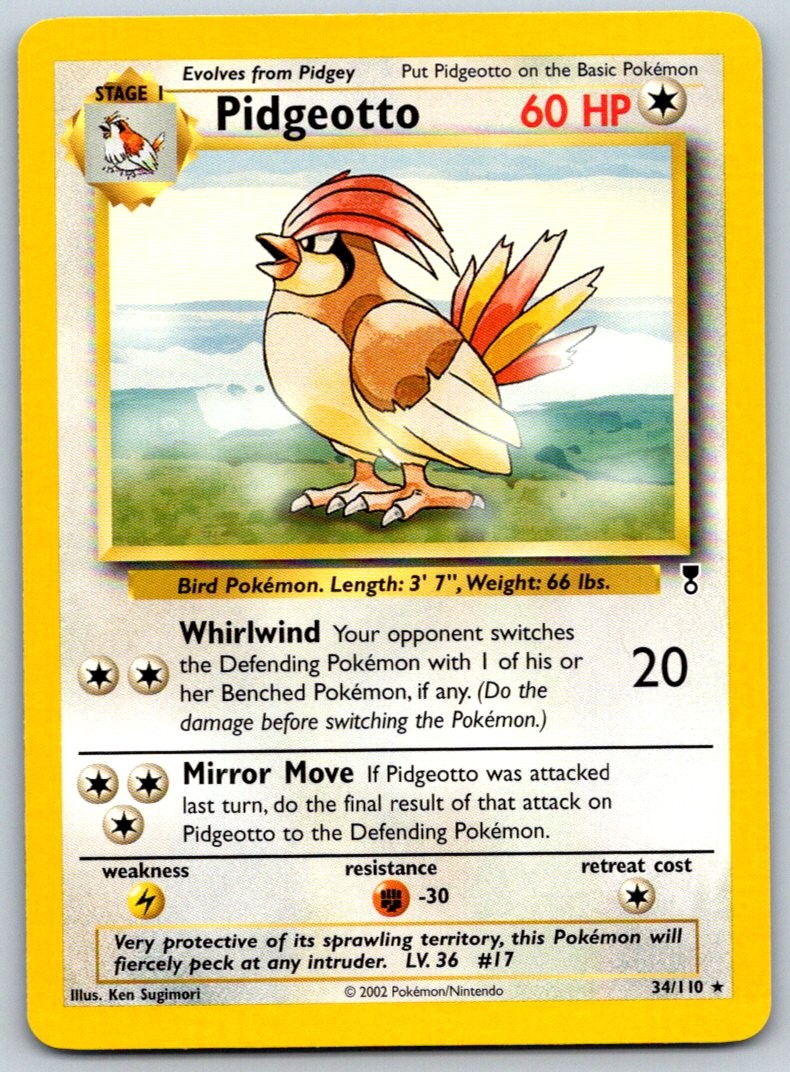 Pidgeotto Rare Legendary Collection [LC - 034/110] - LP