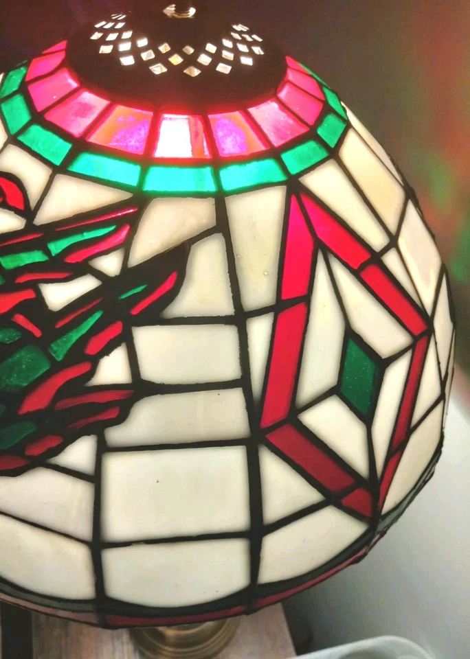 NHL Minnesota Wild Tiffany Style Vintage 12" Stained Glass Shade MADE IN U.S.A. - Image 4 of 4