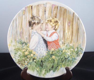 Wedgwood Mary Vickers Queen's Ware Be My Friend Plate