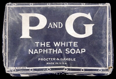 Vintage P&G Procter and Gamble White Naphtha Soap Laundry Cleaning Soap Package