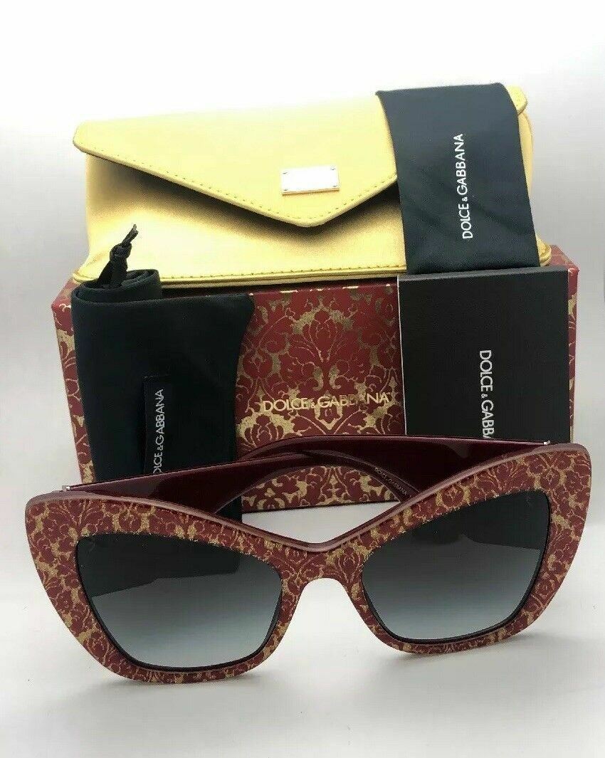 New DOLCE&GABBANA Sunglasses DG 4349 3206/8G Damascus Glitter on