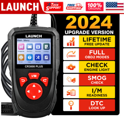 Launch CR3008 Plus OBD2 Scanner Code Reader Check Engine Car Diagnostic Tool USA