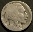1917 D Buffalo Nickel Semi-Key Date Restored Five Cent 5c Coin B575