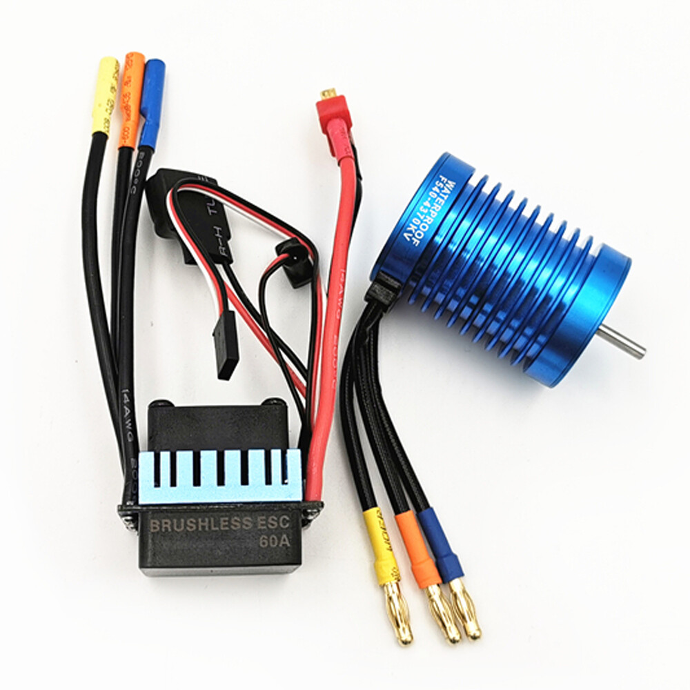 1Set for RC auto Boat Waterproof 9T 4370KV F540 3650 Brushless Motor&60A ESC Kit 1Set for RC auto Boat Waterproof 9T 4370KV F540 3650 Brushless Motor&60A ESC Kit