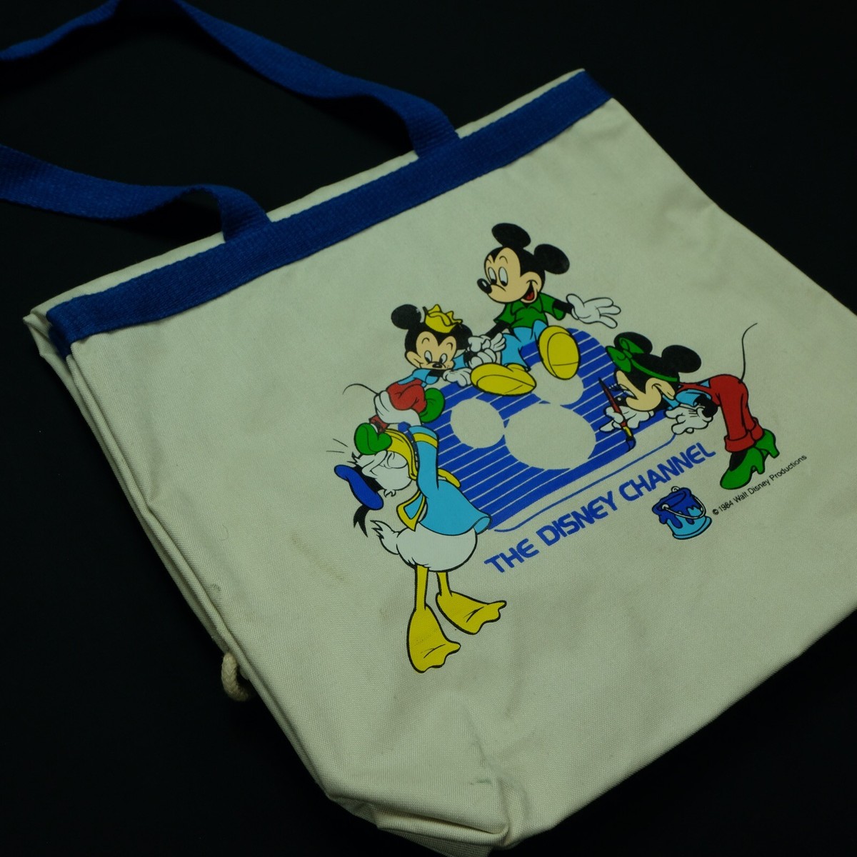 【Old Disney】WDP期80sミッキー&ドナルドトートバッグ　レッド Old Disney】WDP期80sミッキー&ドナルドトートバッグ レッド