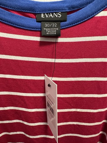Evan’s rot weiß gestreift 30/32 Top Neu mit Etikett - Bild 3 von 3