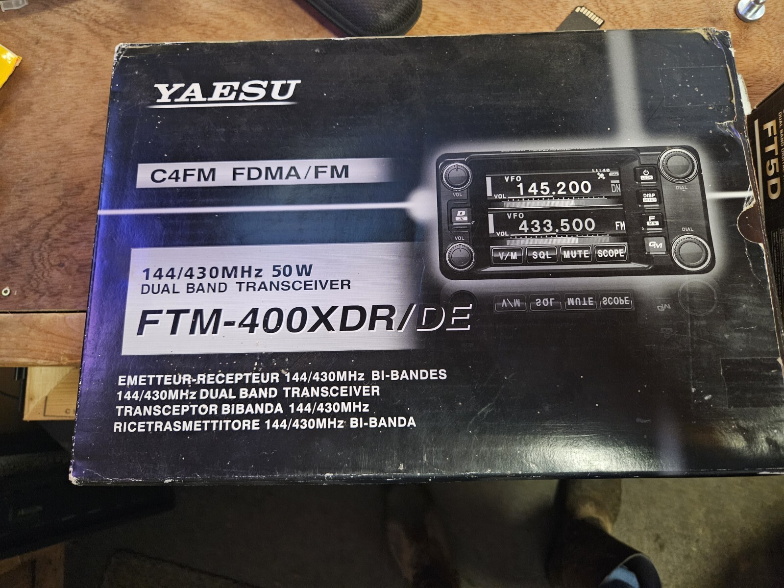 Yaesu FTM400XDE VHF UHF C4FM Mobile Transceiver (Repaired) Boxed eBay