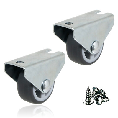 Rollenradrollen 32 mm 1'''' Mini + Schrauben Couch Bett Schublade Schrank x 2