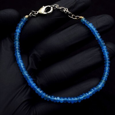 Hervorragendes Muster erstaunlich geschliffener Chalzedon 26,00 kt Perlenarmband VK 13 E660