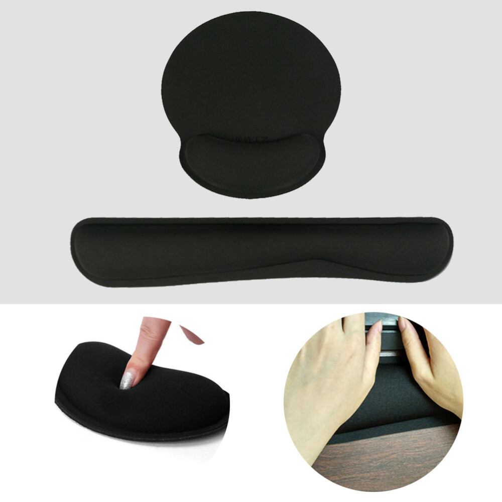 Ergonomic Keyboard Wrist Rest Pad for Comfortable Typing and Mouse Use-image