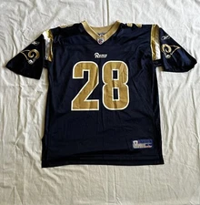 Vintage Marshall Faulk St Louis Rams Reebok Large Mesh Replica Men’s Blue Jersey