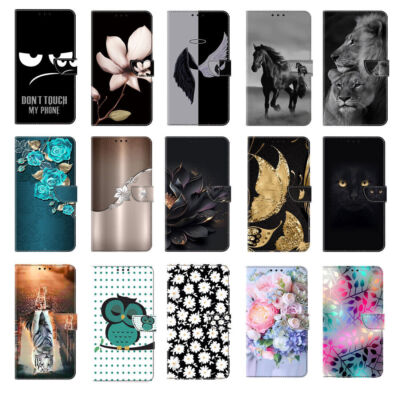 Flip Painted Wallet Phone Case For Samsung A34 A24 A15 A05s A13 A14 A54 A53 A25