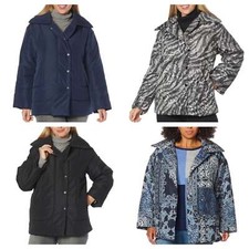 Dg2 By Diane Gilman Woven Puffer Jacket 779-670.