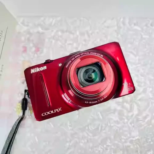 Nikon COOLPIX S9300 16.0MP Digital Camera 18x Optica Zoom Black & Red Color - Picture 14 of 17