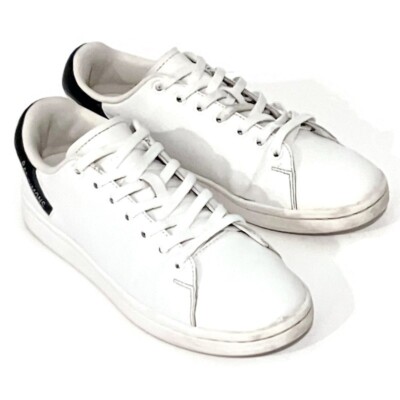 Raf Simons (Runner) White/black Leather Orion Shoes Women's Size US 7/UK 6/EU 39