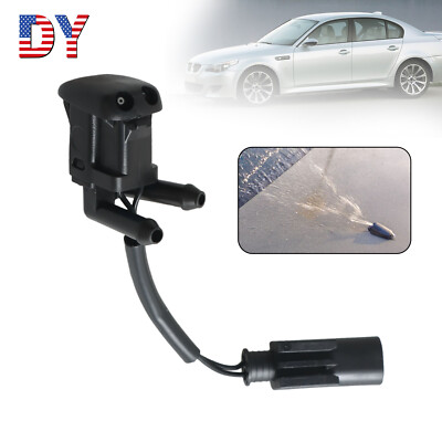 Windshield Washer Dual Inlet Nozzle Heated for 01-03 BMW 530i 3.0L 61668361042