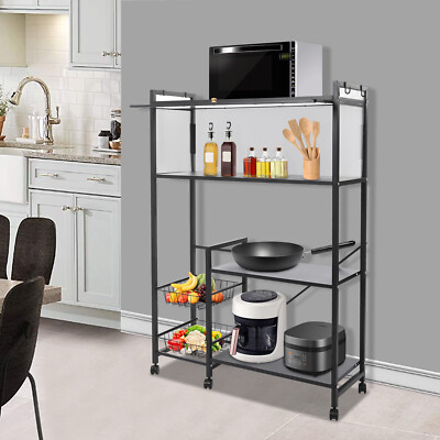 3-Tier Floor Storage Cabinet Storage Shelf Dust proof Vegetable Rack for Kitchen