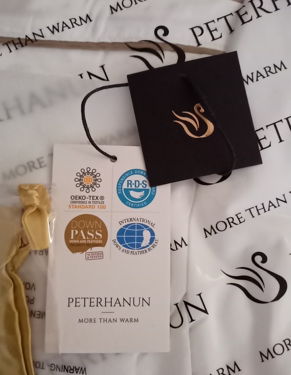 2 PCs Peterhanun Down Queen Bed Pillow 20x 30 Inches-Seal-Brand New-US Seller