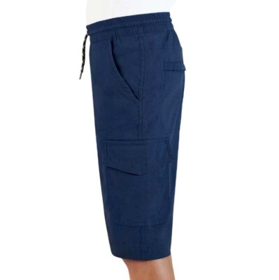 Weatherproof Vintage Youth Cargo Short Color Blue Size M (10-12 