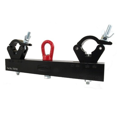 Trussadapter black Gizmo mit Ringöse Traglast 1000Kg variabel alu Doughty