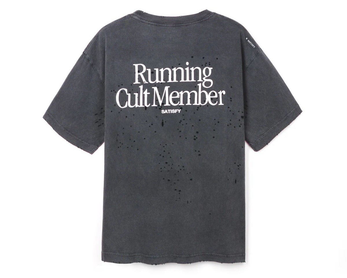 SATISFY Running Cult Member Ｔシャツ Satisfy Running “Running Cult Member” MothTech™ T-shirt