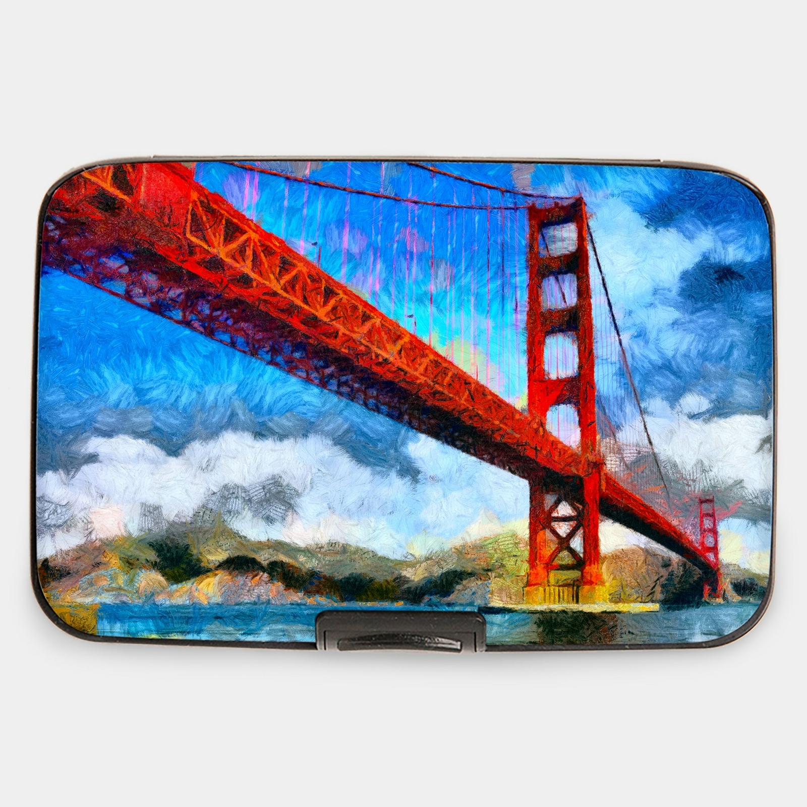 Бронированный RFID-портмоне для кредитных карт и наличных на мосту Золотые ворота