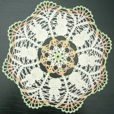 32cm, 12.6“, Multi Colors, Easter, Bunny, Rabbit, Hand Crochet, Doily, ogrc30, 7